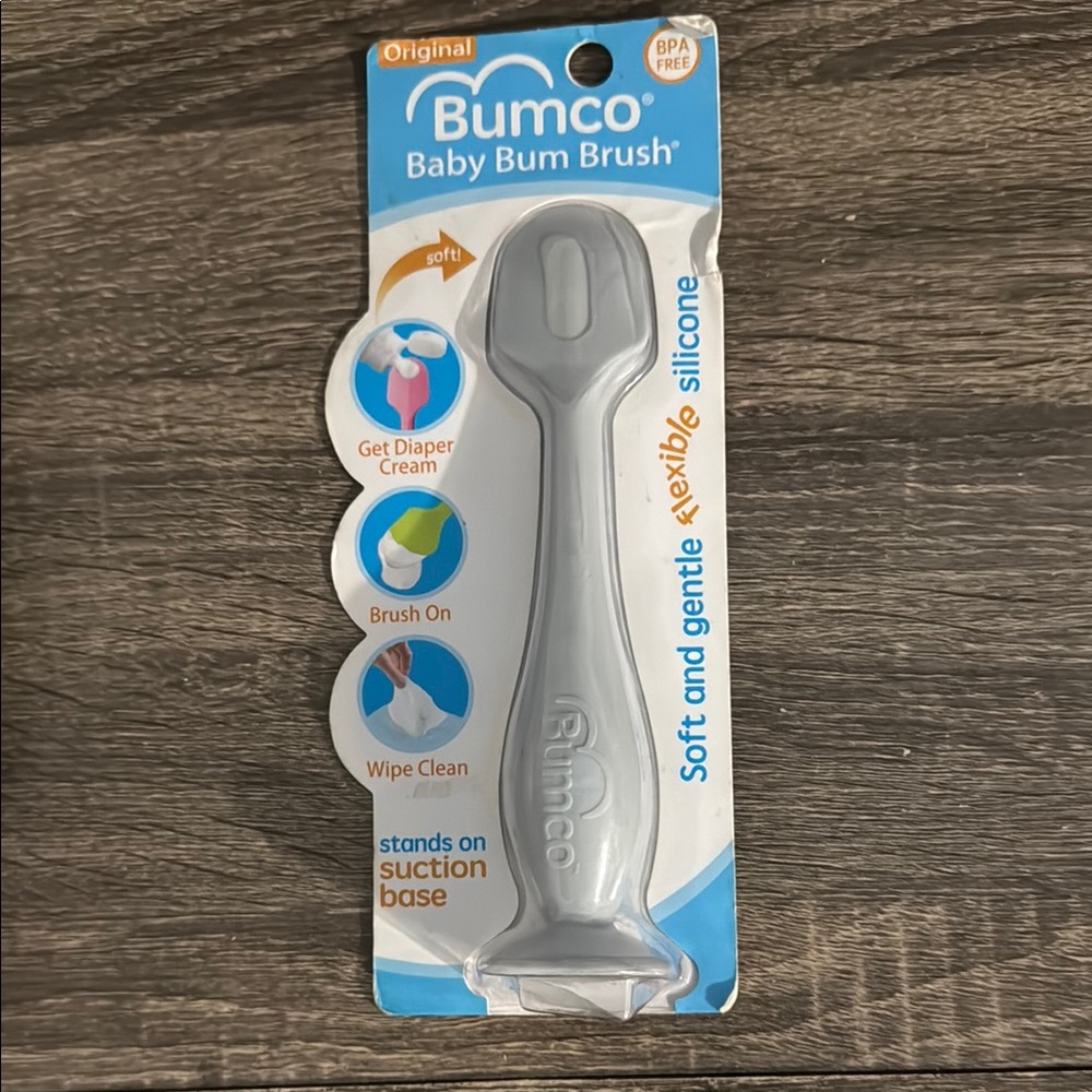 Bumco Baby Bum Brush - Gray Silicone